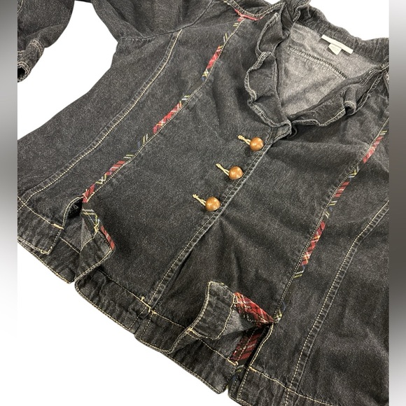 Dressbarn Jean and Plaid Jacket - Picture 7 of 13